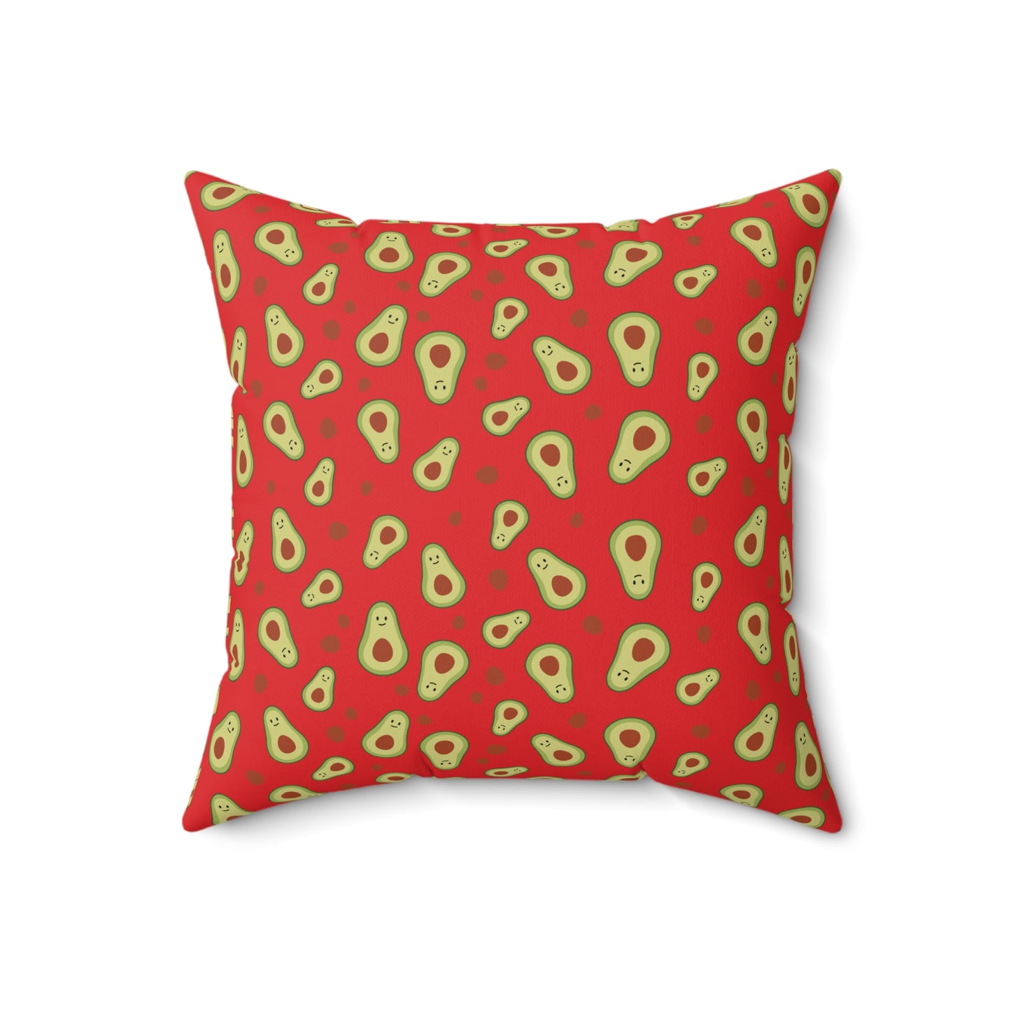 Avocado Print Spun Pillow