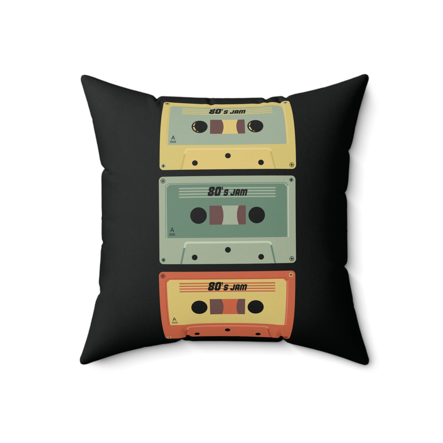 Spun Polyester Square Pillow - Orange