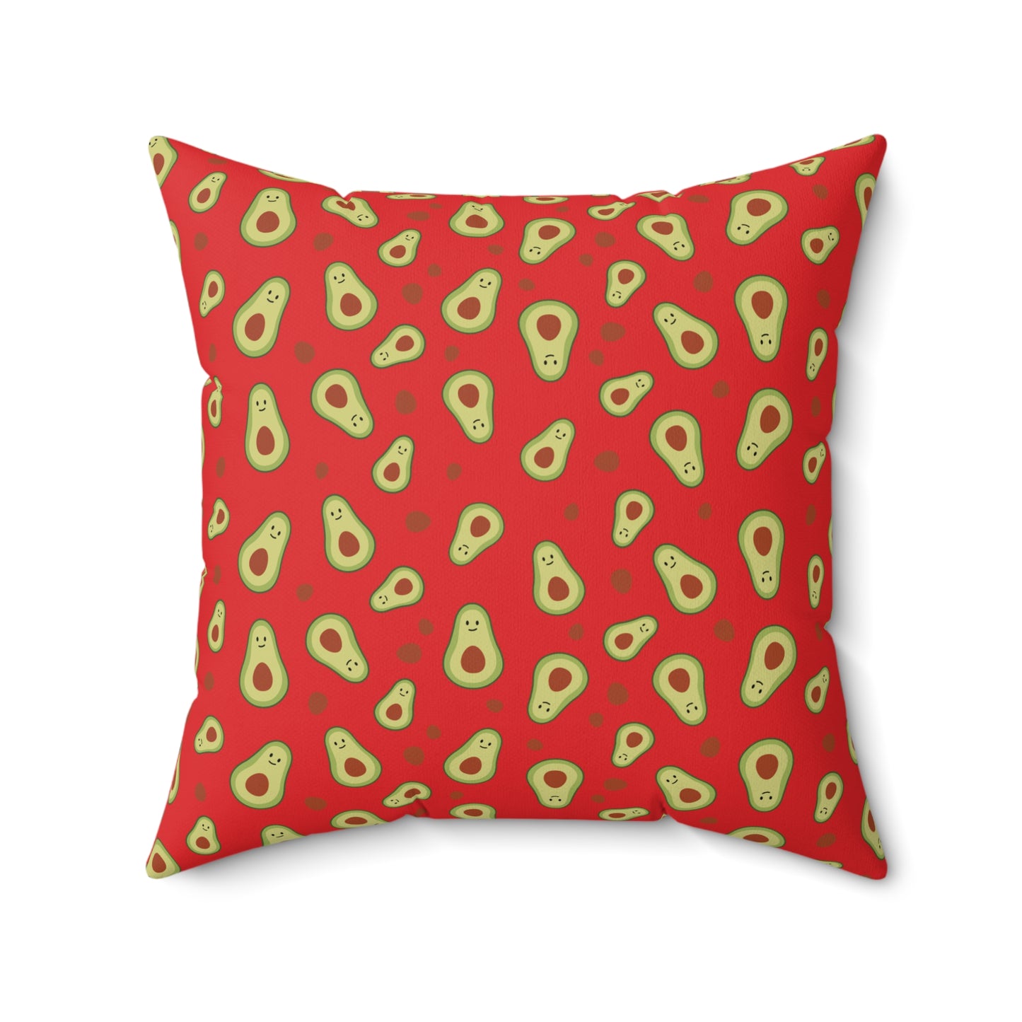 Avocado Print Spun Pillow