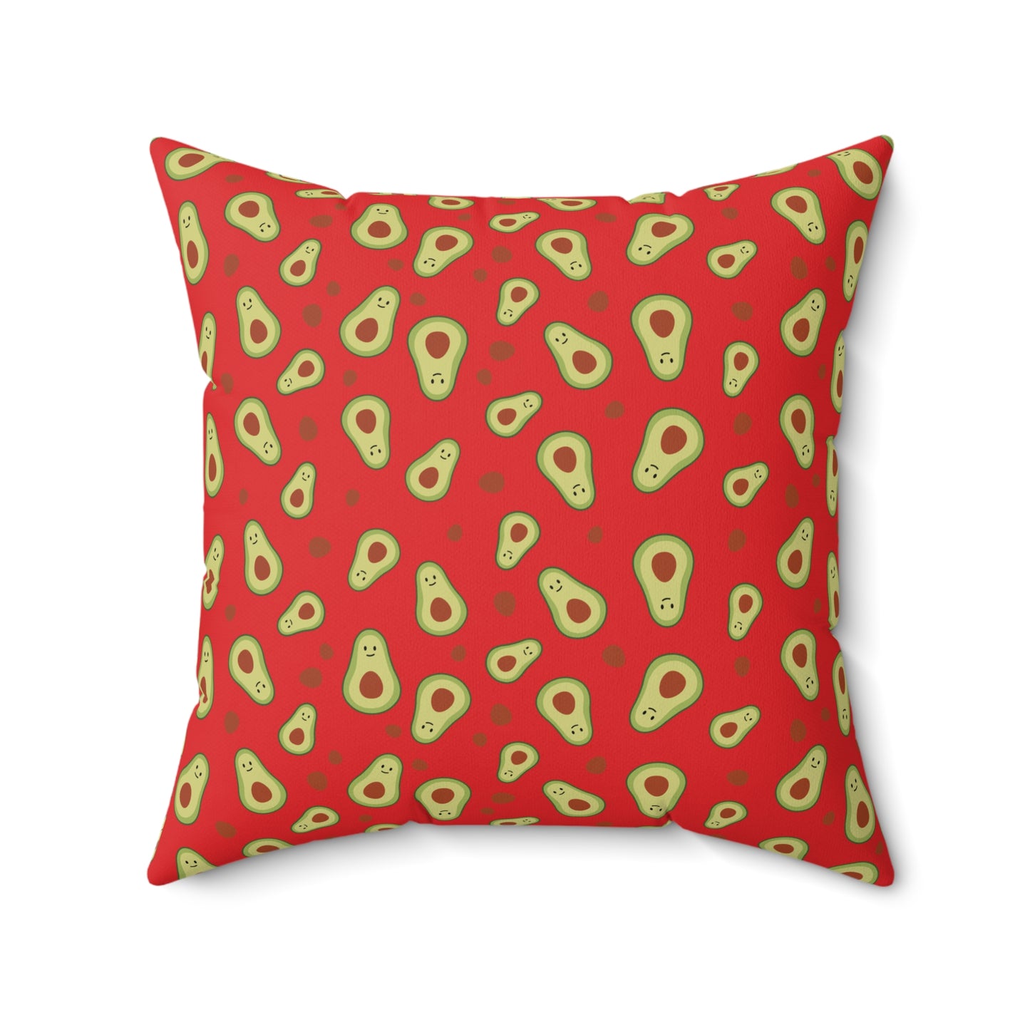 Avocado Print Spun Pillow