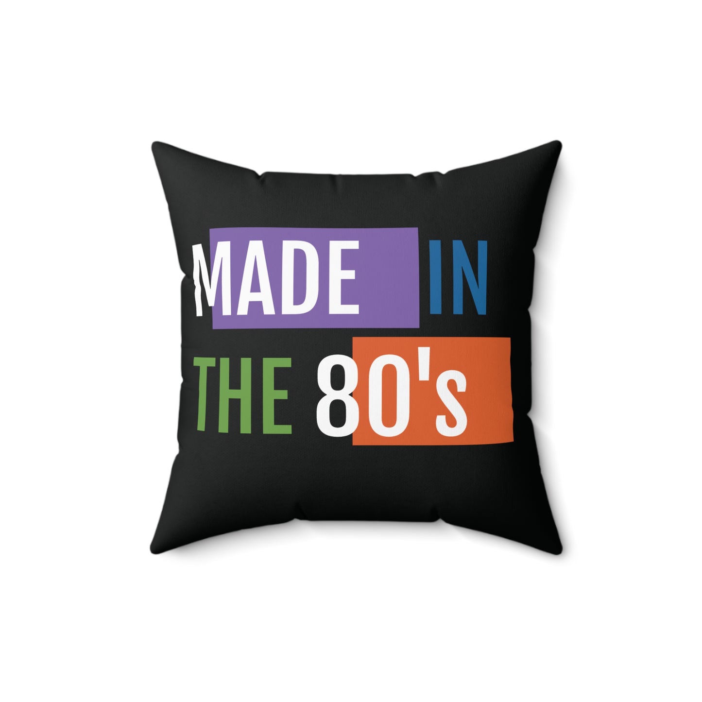 Spun Polyester Square Pillow - Orange