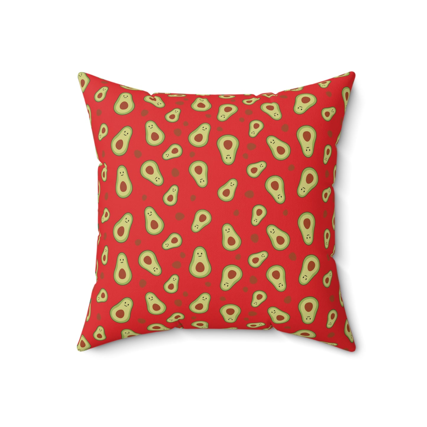 Avocado Print Spun Pillow