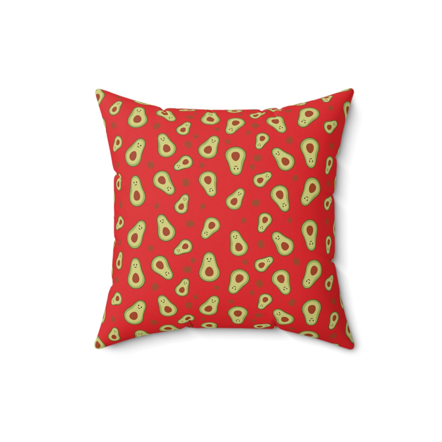 Avocado Print Spun Pillow