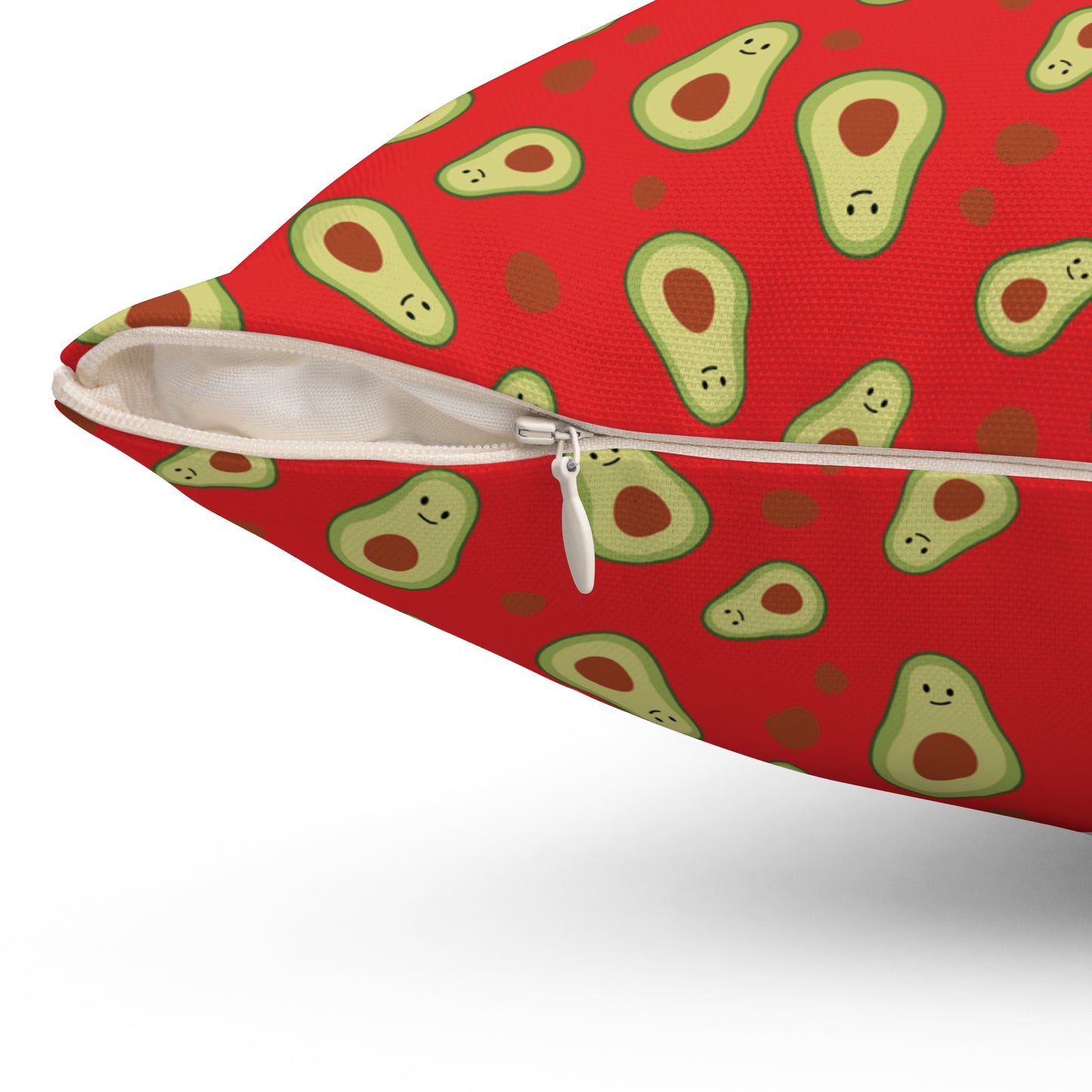 Avocado Print Spun Pillow