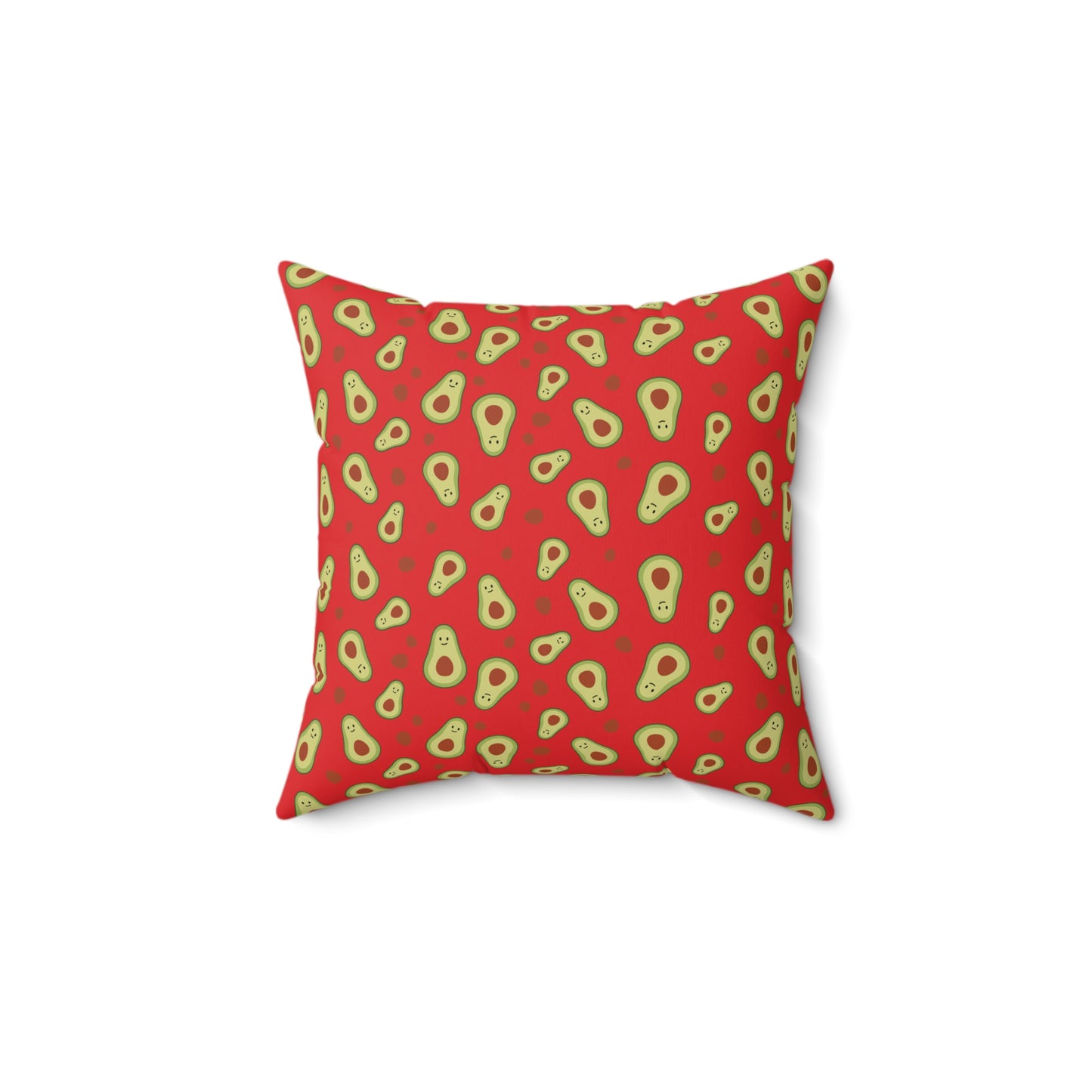 Avocado Print Spun Pillow