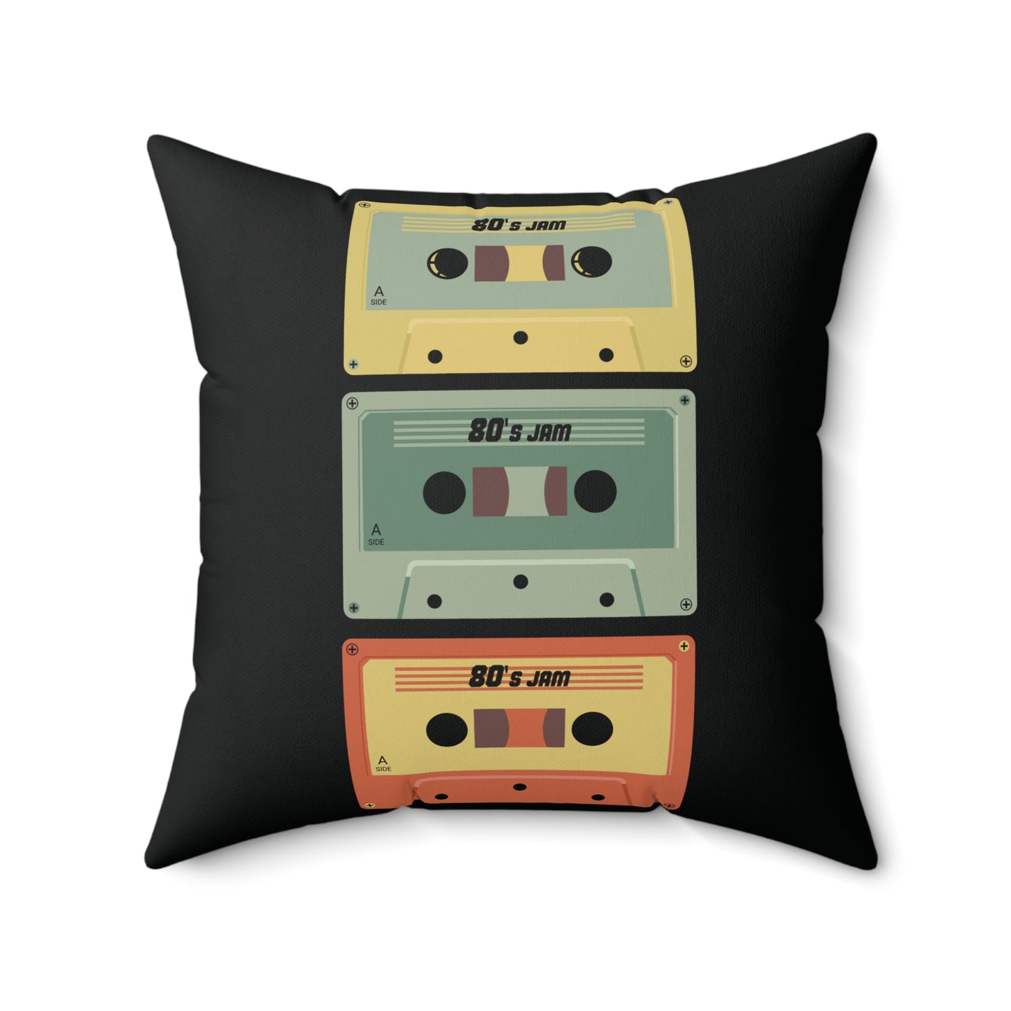 Spun Polyester Square Pillow - Orange