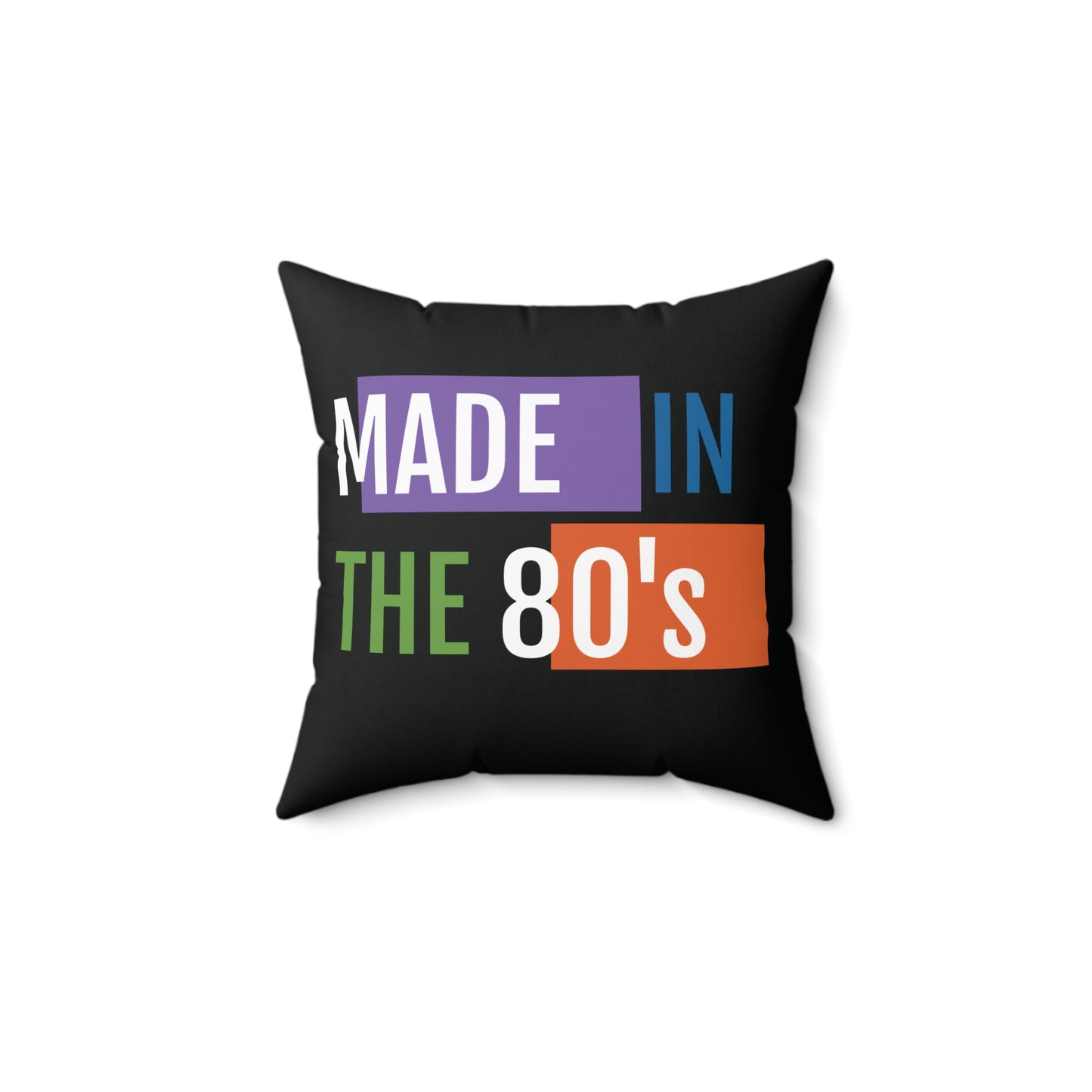 Spun Polyester Square Pillow - Orange