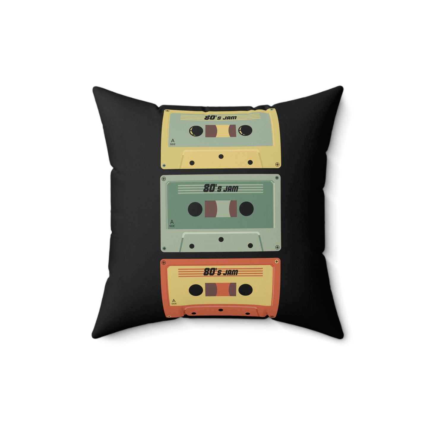 Spun Polyester Square Pillow - Orange