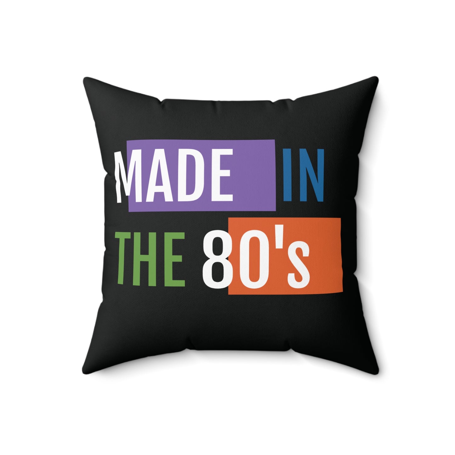 Spun Polyester Square Pillow - Orange