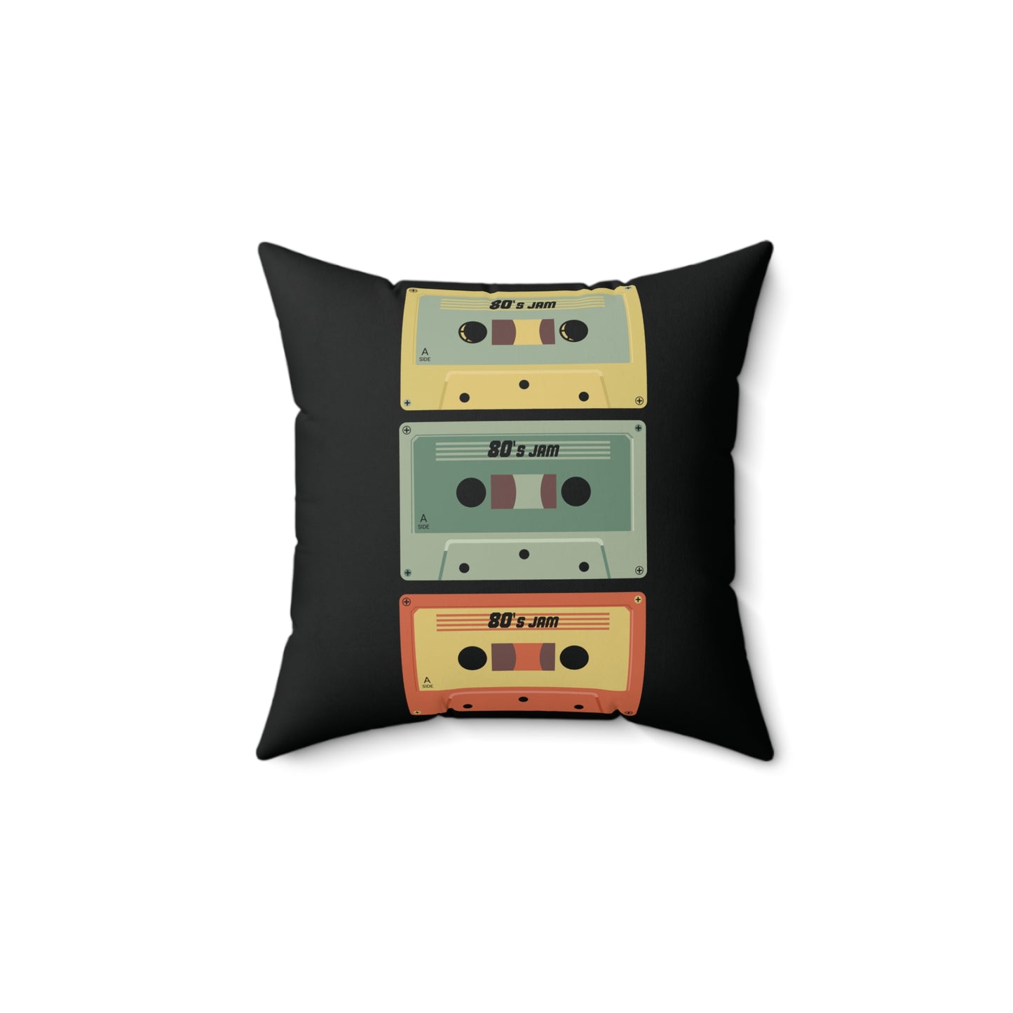 Spun Polyester Square Pillow - Orange