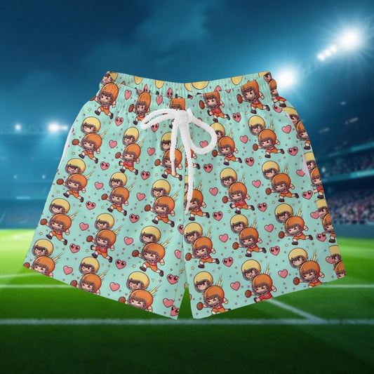 All-over Print Kid Soccer Jersey Shorts